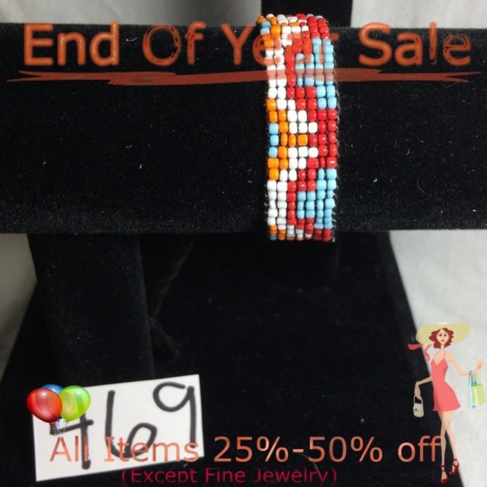 Handmade Native American Beaded Bracelet